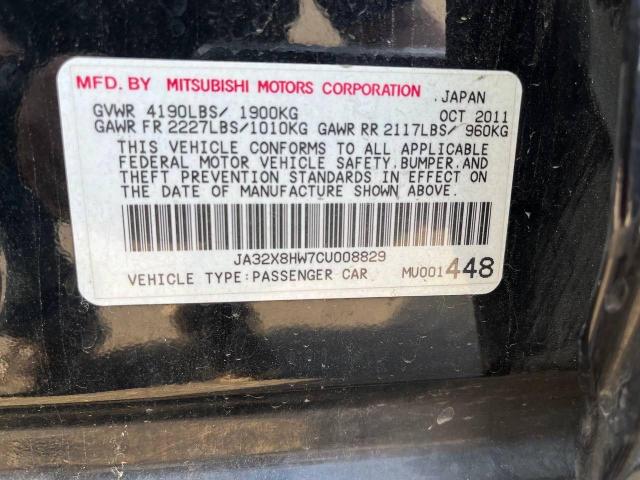 Photo 9 VIN: JA32X8HW7CU008829 - MITSUBISHI LANCER GT 