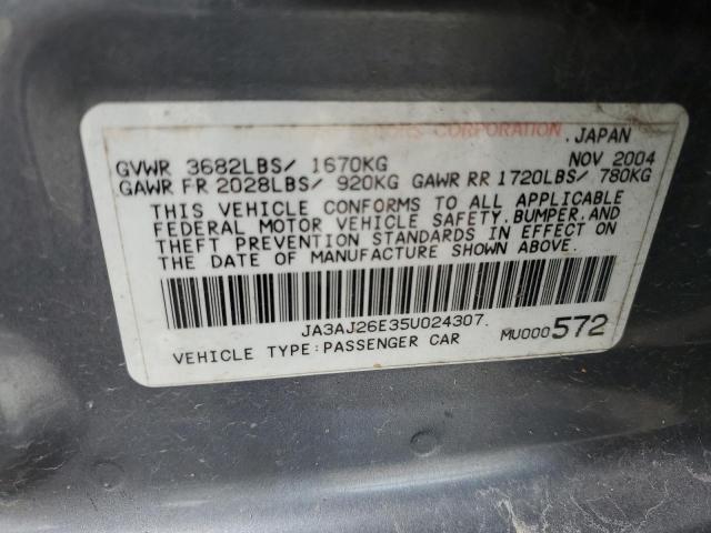 Photo 11 VIN: JA3AJ26E35U024307 - MITSUBISHI LANCER ES 