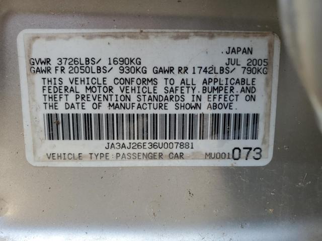 Photo 12 VIN: JA3AJ26E36U007881 - MITSUBISHI LANCER ES 