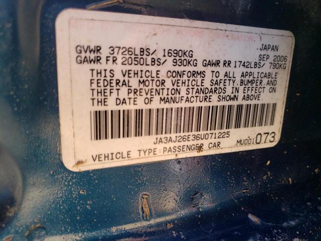 Photo 9 VIN: JA3AJ26E36U071225 - MITSUBISHI LANCER ES 