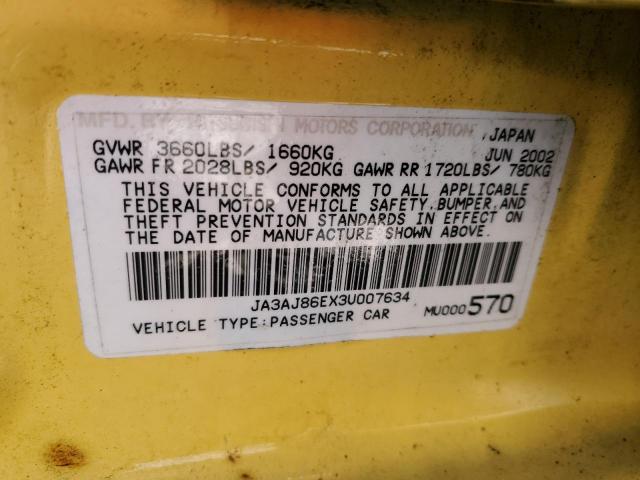 Photo 11 VIN: JA3AJ86EX3U007634 - MITSUBISHI LANCER 