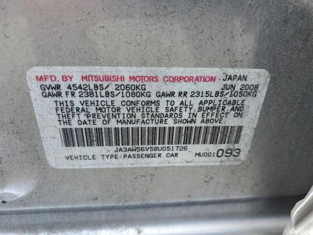 Photo 11 VIN: JA3AW56V58U051726 - MITSUBISHI EVO 