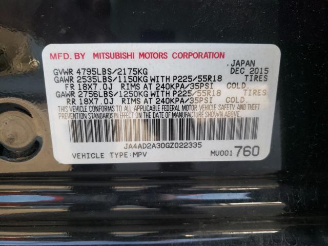 Photo 9 VIN: JA4AD2A30GZ022335 - MITSUBISHI OUTLANDER 