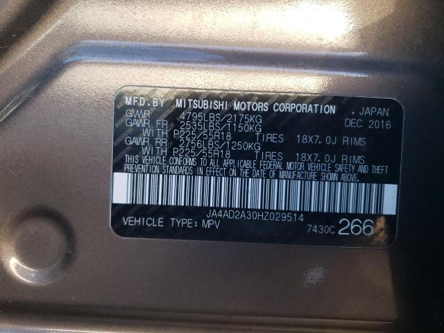 Photo 11 VIN: JA4AD2A30HZ029514 - MITSUBISHI OUTLANDER 