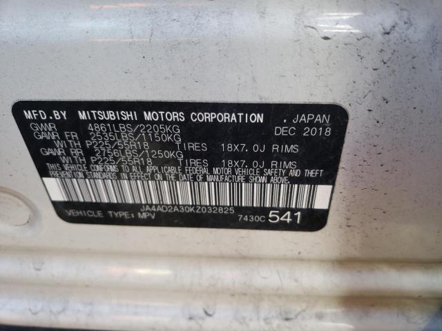 Photo 9 VIN: JA4AD2A30KZ032825 - MITSUBISHI OUTLANDER 