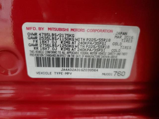 Photo 12 VIN: JA4AD2A31GZ039564 - MITSUBISHI OUTLANDER 