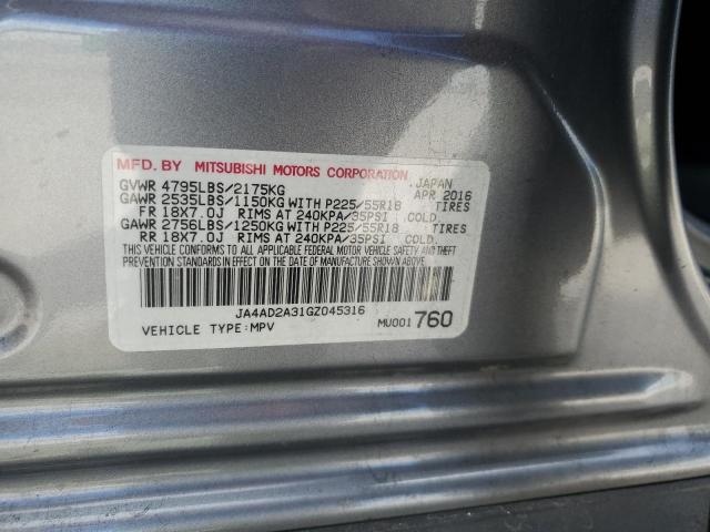 Photo 12 VIN: JA4AD2A31GZ045316 - MITSUBISHI OUTLANDER 