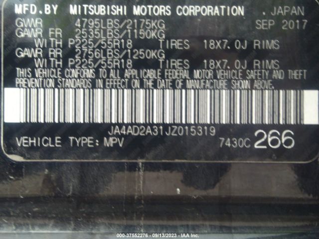 Photo 8 VIN: JA4AD2A31JZ015319 - MITSUBISHI OUTLANDER 