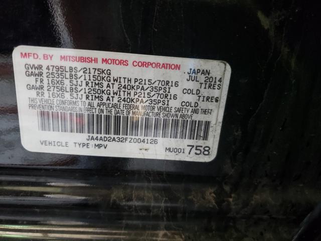 Photo 9 VIN: JA4AD2A32FZ004126 - MITSUBISHI OUTLANDER 