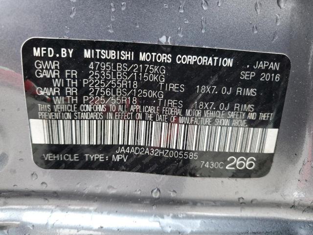 Photo 12 VIN: JA4AD2A32HZ005585 - MITSUBISHI OUTLANDER 