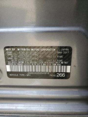 Photo 12 VIN: JA4AD2A32HZ043818 - MITSUBISHI OUTLANDER 