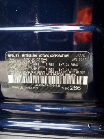 Photo 12 VIN: JA4AD2A33HZ034125 - MITSUBISHI OUTLANDER 