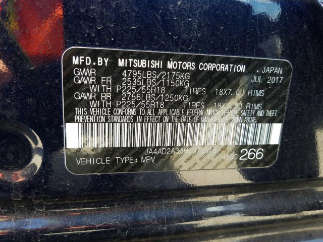 Photo 9 VIN: JA4AD2A33HZ070915 - MITSUBISHI OUTLANDER 