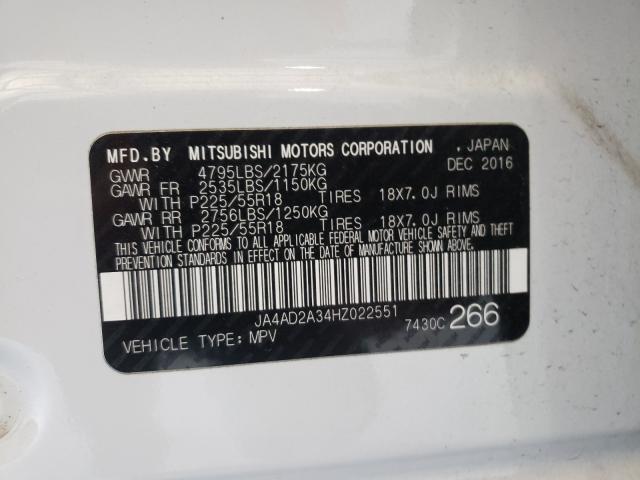 Photo 9 VIN: JA4AD2A34HZ022551 - MITSUBISHI OUTLANDER 