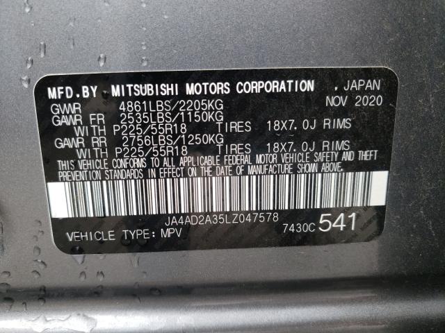 Photo 9 VIN: JA4AD2A35LZ047578 - MITSUBISHI OUTLANDER 