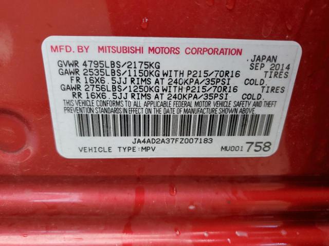 Photo 12 VIN: JA4AD2A37FZ007183 - MITSUBISHI OUTLANDER 