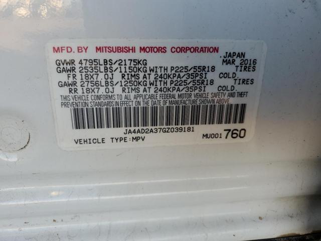 Photo 12 VIN: JA4AD2A37GZ039181 - MITSUBISHI OUTLANDER 