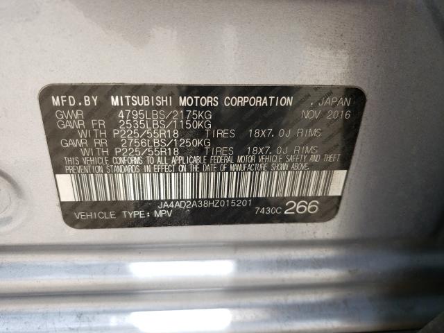 Photo 9 VIN: JA4AD2A38HZ015201 - MITSUBISHI OUTLANDER 