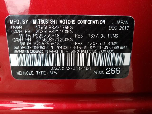 Photo 9 VIN: JA4AD2A38JZ032621 - MITSUBISHI OUTLANDER 