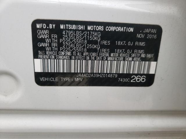 Photo 9 VIN: JA4AD2A39HZ014879 - MITSUBISHI OUTLANDER 