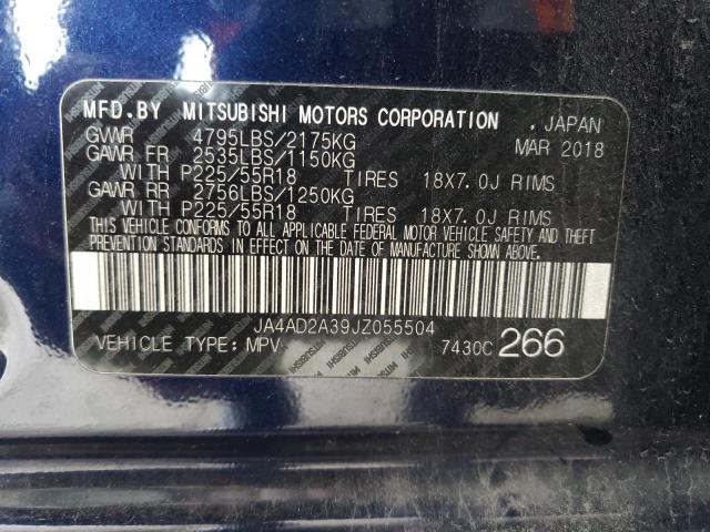 Photo 9 VIN: JA4AD2A39JZ055504 - MITSUBISHI OUTLANDER 