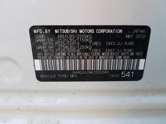 Photo 9 VIN: JA4AD2A39KZ055049 - MITSUBISHI OUTLANDER 