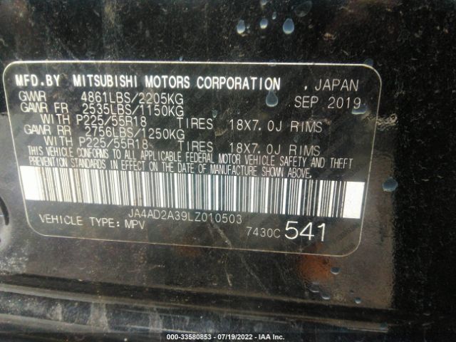 Photo 8 VIN: JA4AD2A39LZ010503 - MITSUBISHI OUTLANDER 