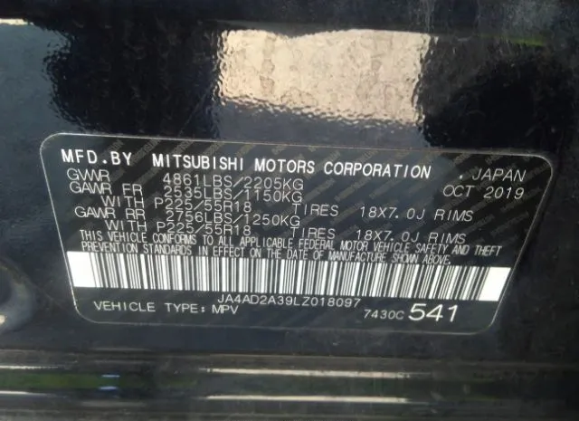 Photo 8 VIN: JA4AD2A39LZ018097 - MITSUBISHI OUTLANDER 