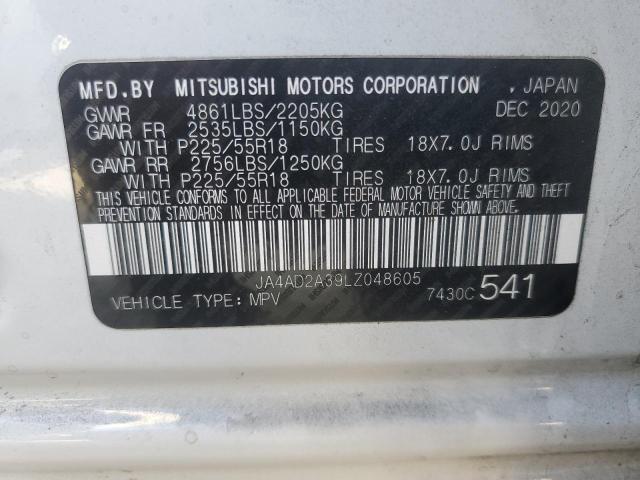 Photo 12 VIN: JA4AD2A39LZ048605 - MITSUBISHI OUTLANDER 