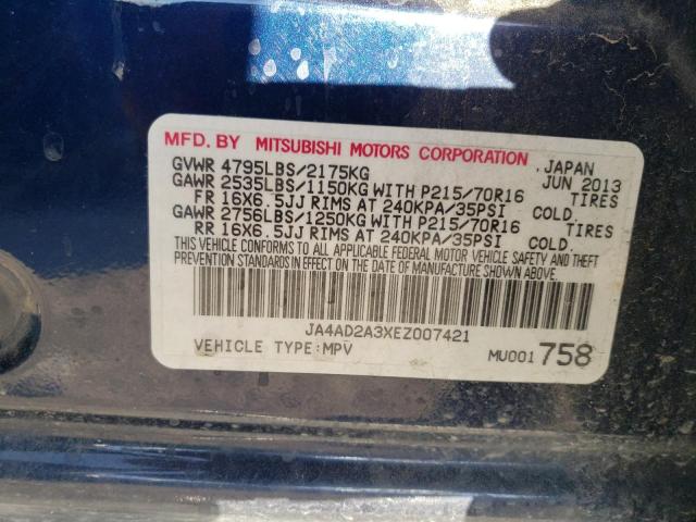 Photo 9 VIN: JA4AD2A3XEZ007421 - MITSUBISHI OUTLANDER 