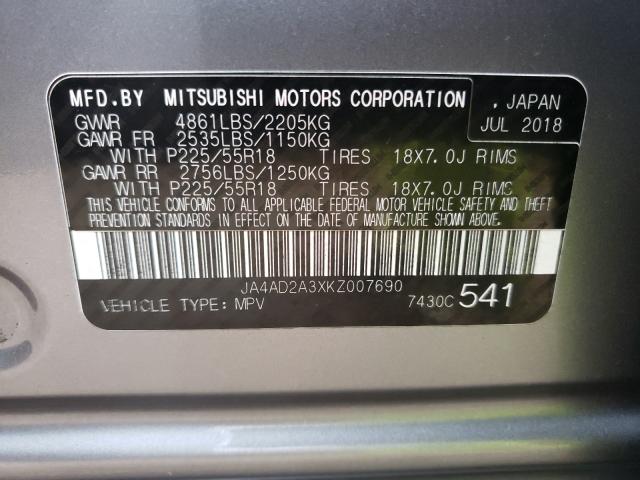 Photo 9 VIN: JA4AD2A3XKZ007690 - MITSUBISHI OUTLANDER 