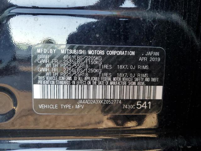 Photo 11 VIN: JA4AD2A3XKZ052774 - MITSUBISHI OUTLANDER 