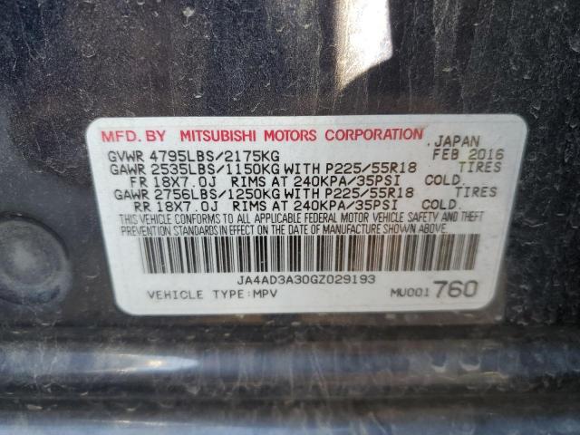 Photo 12 VIN: JA4AD3A30GZ029193 - MITSUBISHI OUTLANDER 