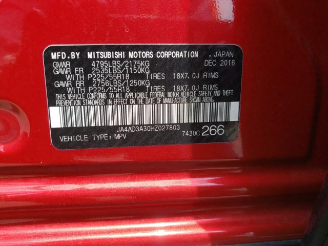 Photo 9 VIN: JA4AD3A30HZ027803 - MITSUBISHI OUTLANDER 