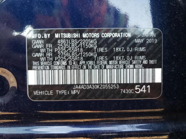 Photo 11 VIN: JA4AD3A30KZ055253 - MITSUBISHI OUTLANDER 