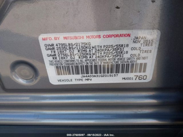 Photo 8 VIN: JA4AD3A31GZ019157 - MITSUBISHI OUTLANDER 