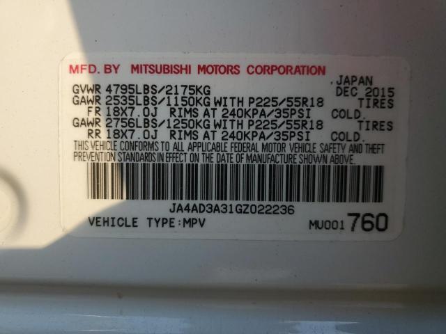 Photo 13 VIN: JA4AD3A31GZ022236 - MITSUBISHI OUTLANDER 