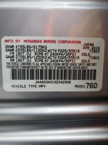 Photo 9 VIN: JA4AD3A31GZ042938 - MITSUBISHI OUTLANDER 