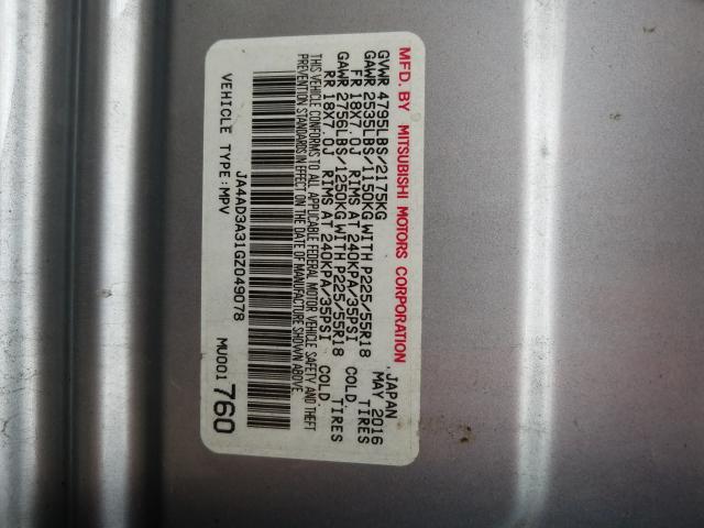 Photo 9 VIN: JA4AD3A31GZ049078 - MITSUBISHI OUTLANDER 