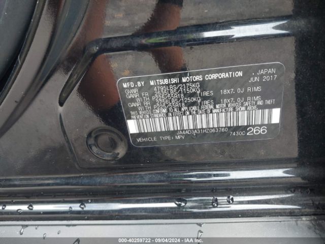 Photo 8 VIN: JA4AD3A31HZ063760 - MITSUBISHI OUTLANDER 