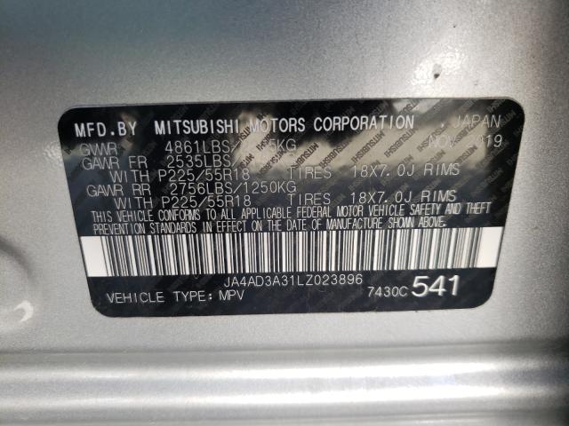 Photo 9 VIN: JA4AD3A31LZ023896 - MITSUBISHI OUTLANDER 