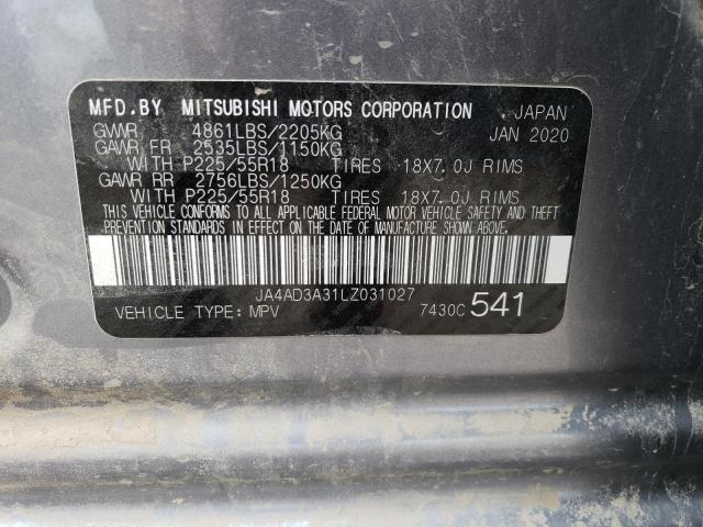 Photo 12 VIN: JA4AD3A31LZ031027 - MITSUBISHI OUTLANDER 