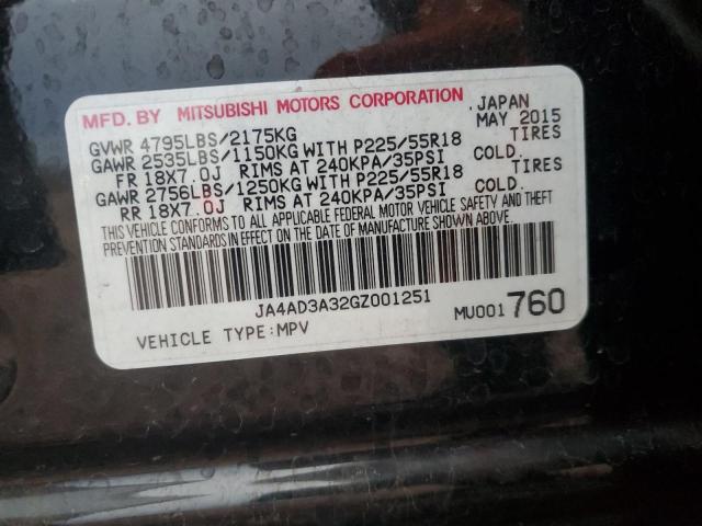 Photo 11 VIN: JA4AD3A32GZ001251 - MITSUBISHI OUTLANDER 