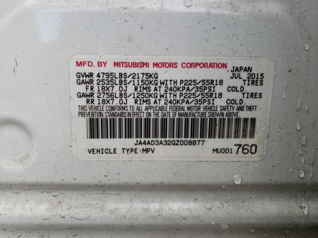 Photo 12 VIN: JA4AD3A32GZ008877 - MITSUBISHI OUTLANDER 