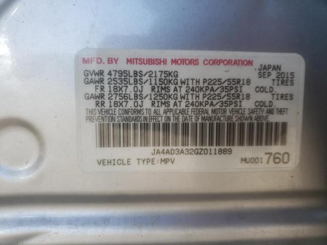 Photo 9 VIN: JA4AD3A32GZ011889 - MITSUBISHI OUTLANDER 