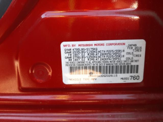 Photo 9 VIN: JA4AD3A32GZ029115 - MITSUBISHI OUTLANDER 