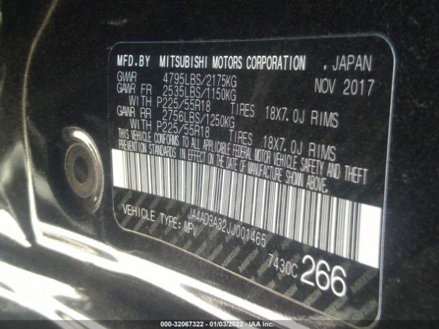 Photo 8 VIN: JA4AD3A32JJ001465 - MITSUBISHI OUTLANDER 