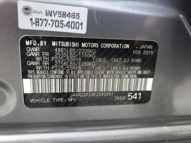 Photo 11 VIN: JA4AD3A32KZ043041 - MITSUBISHI OUTLANDER 