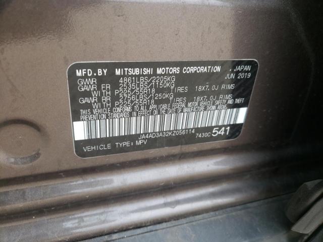 Photo 9 VIN: JA4AD3A32KZ056114 - MITSUBISHI OUTLANDER 