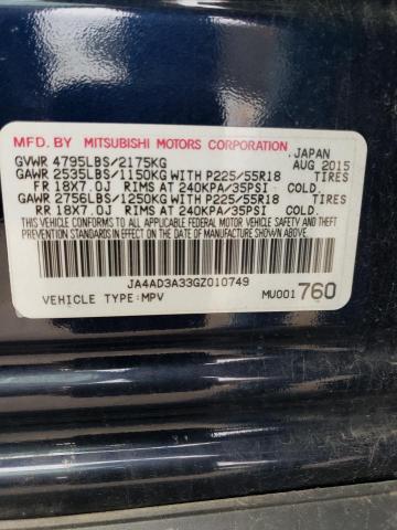 Photo 12 VIN: JA4AD3A33GZ010749 - MITSUBISHI OUTLANDER 